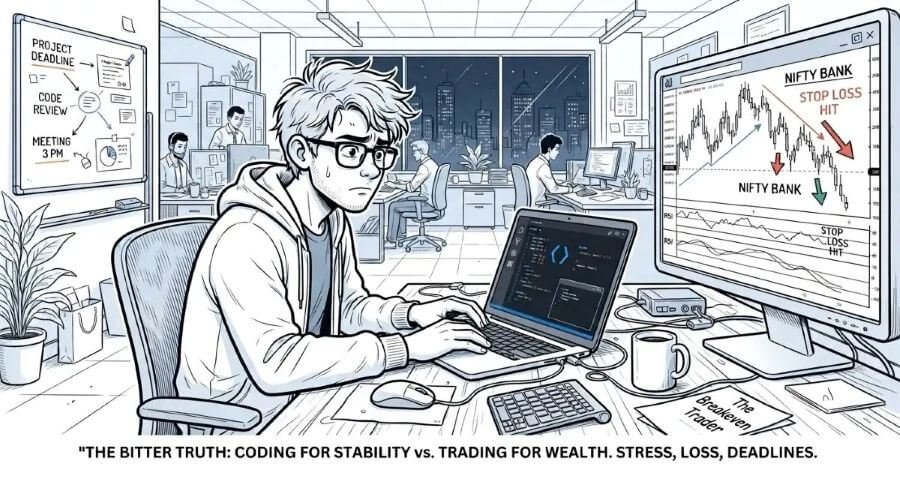 IT job coding vs stock market trading loss to profit journey